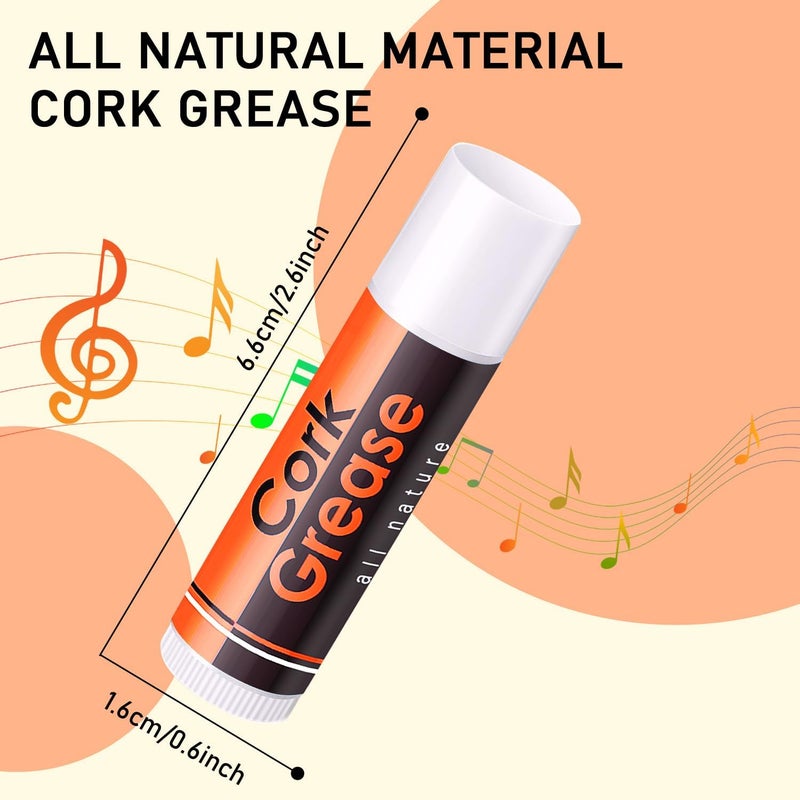 Niantime 10pcs All-Natural Cork Grease for Saxophone Clarinet Flute Oboes, Lubricating Tube Cleaning Care Product, Woodwind Instruments Accessory - Image 3